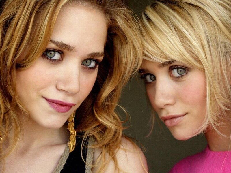 two women with blue eyes