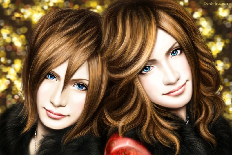 Two Women with Blue Eyes — Brown