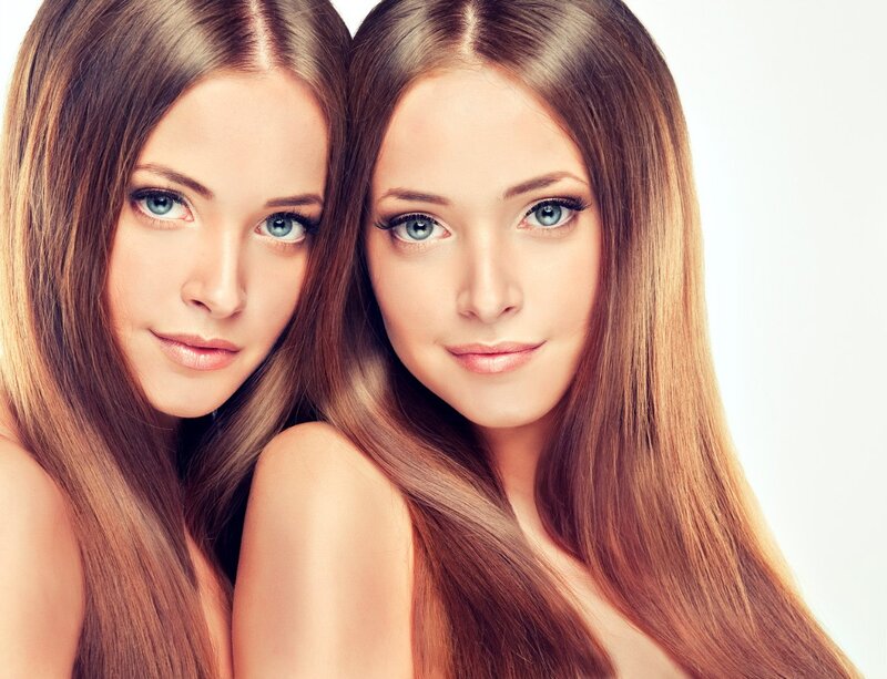 Two Women with Brown Hair — Neutral