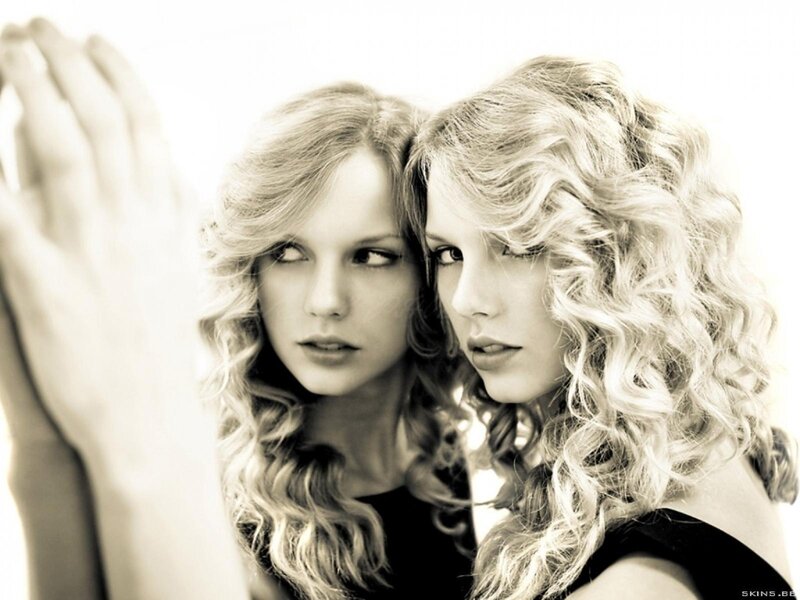 Two Women with Curly Hair — White