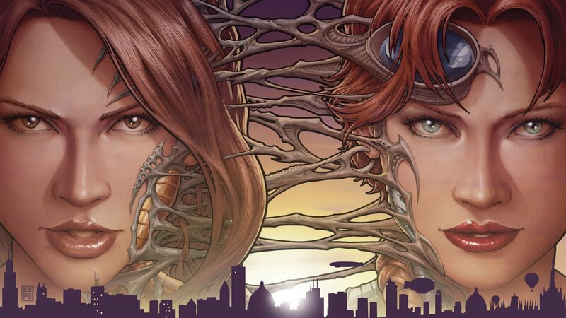 Two Women with Cybernetic Implants