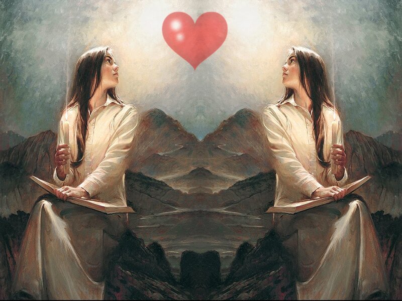 Two Women with Heart