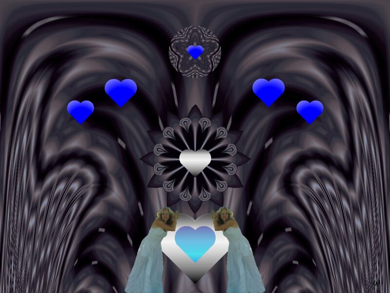 Two Women with Hearts