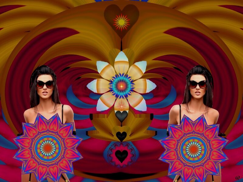 Two Women with Mandalas