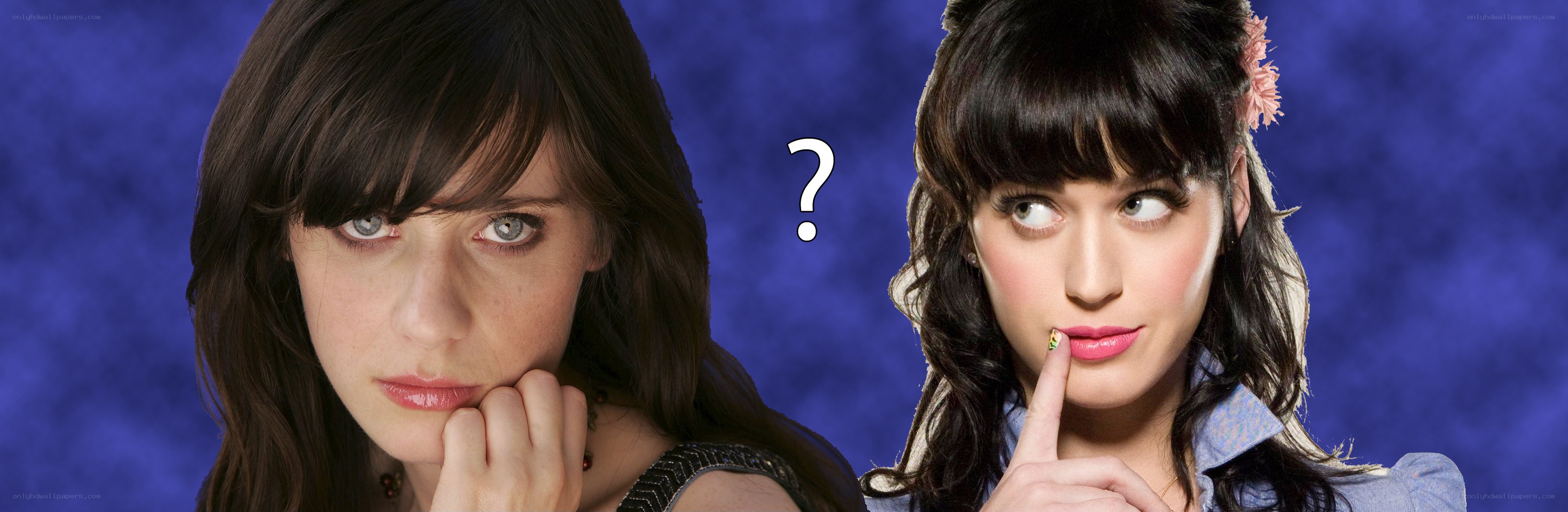 Two women with question mark