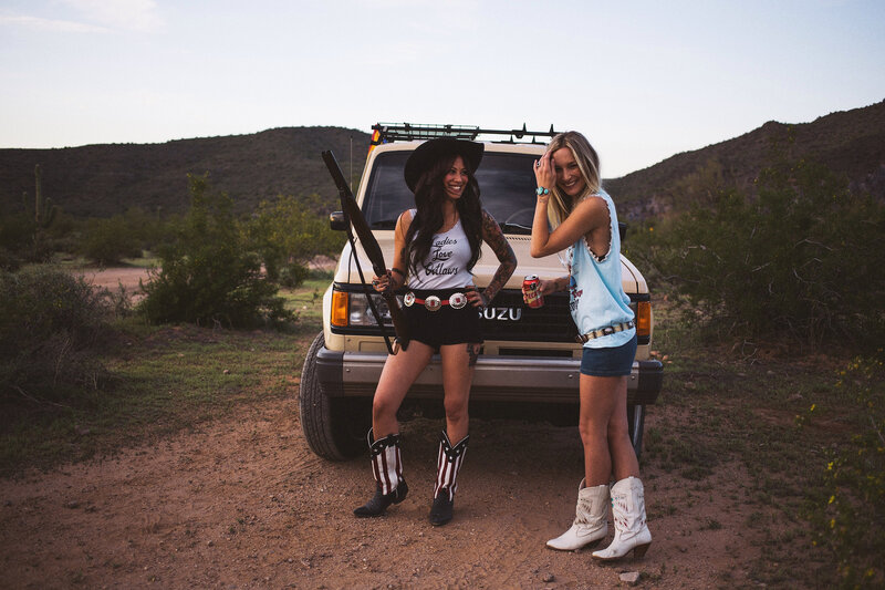Two Women with Rifle