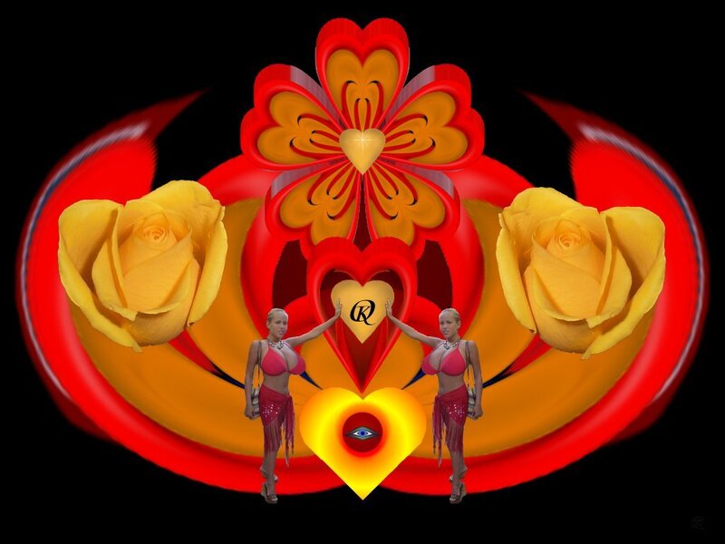 Two Women with Roses