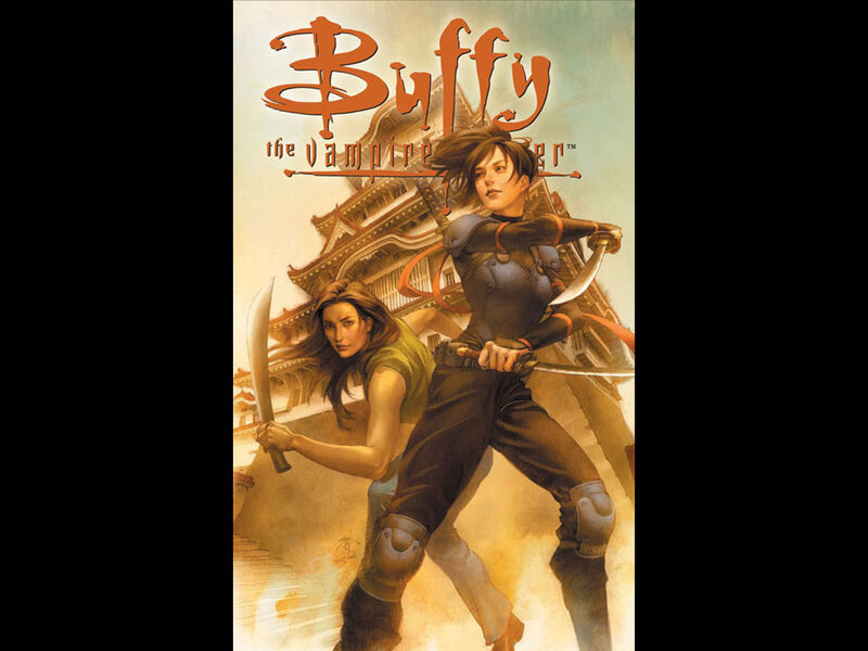 Two Women with Swords