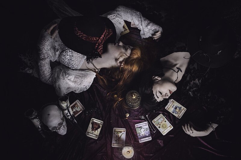 Two Women with Tarot Cards