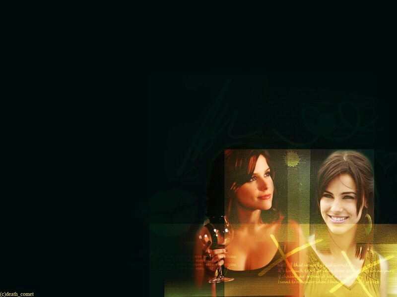 Two Women with Wine Glass