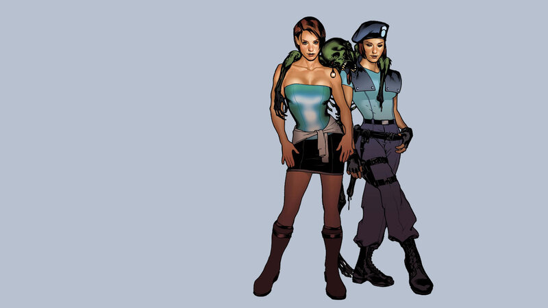 Two Women with Zombie
