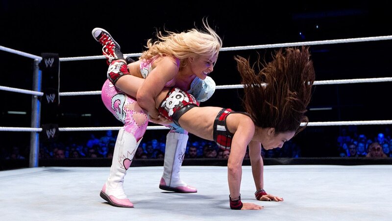 Two Women Wrestling — White