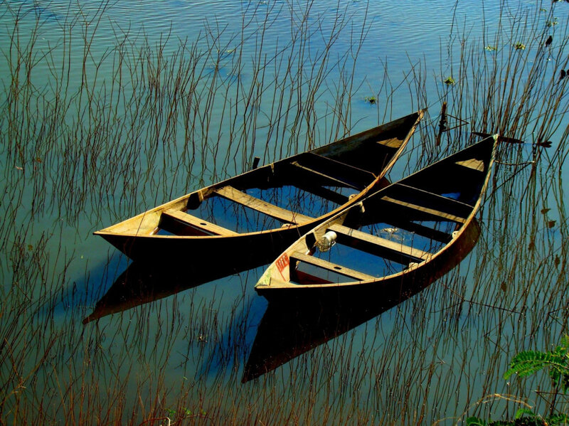 Two Wooden Boats