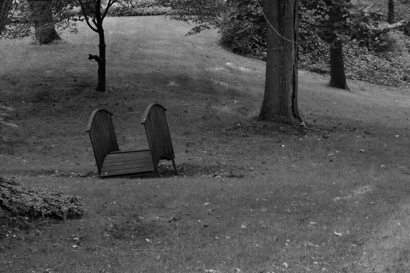 Two Wooden Chairs — Black