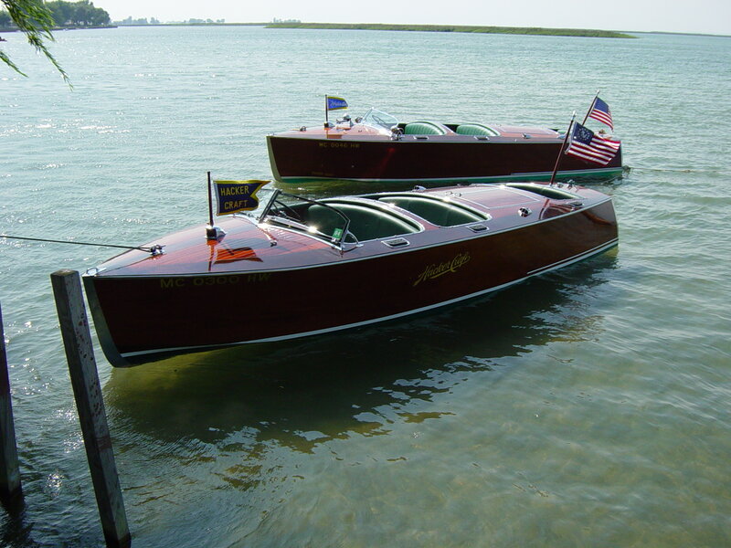 Two Wooden Speedboats