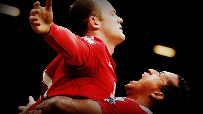 Two Wrestlers in Red — Dramatic