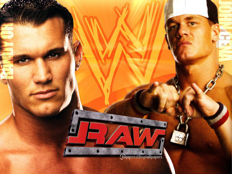 Two Wrestlers Posing
