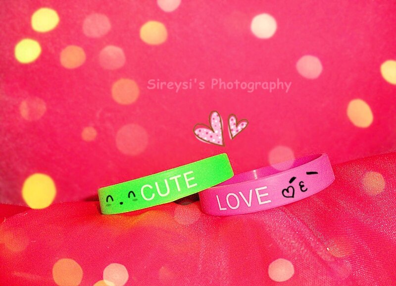 Two Wristbands on Fabric