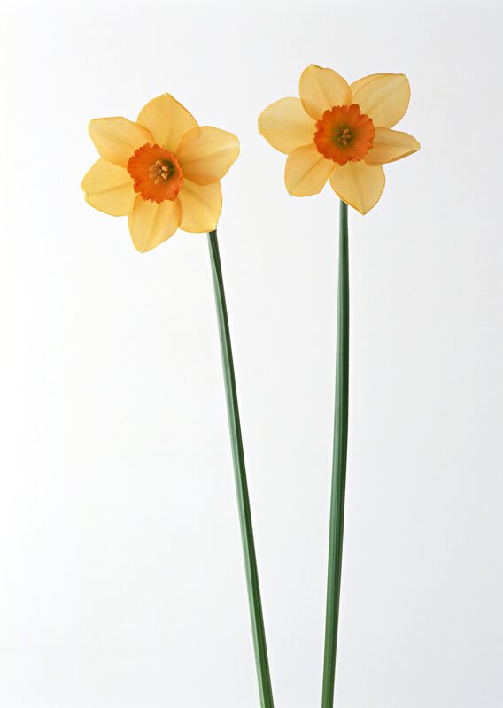 Two yellow daffodils