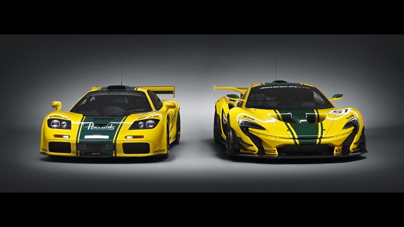 Two Yellow Race Cars — Dramatic