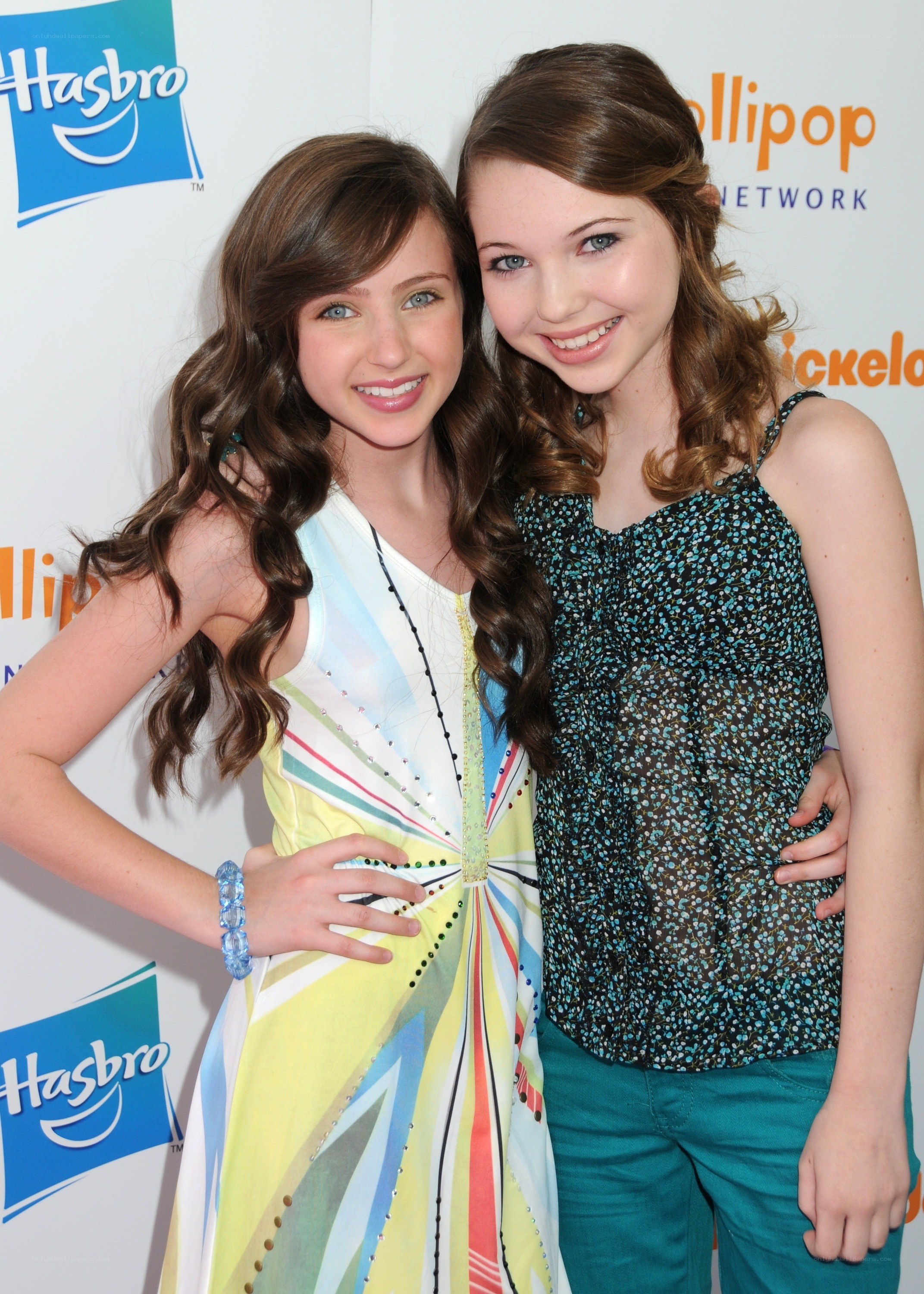 Two young actresses at event