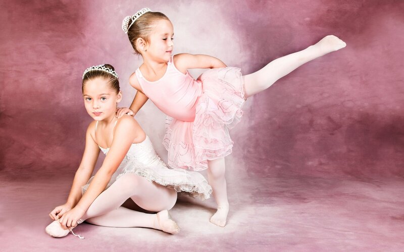 Two Young Ballerinas