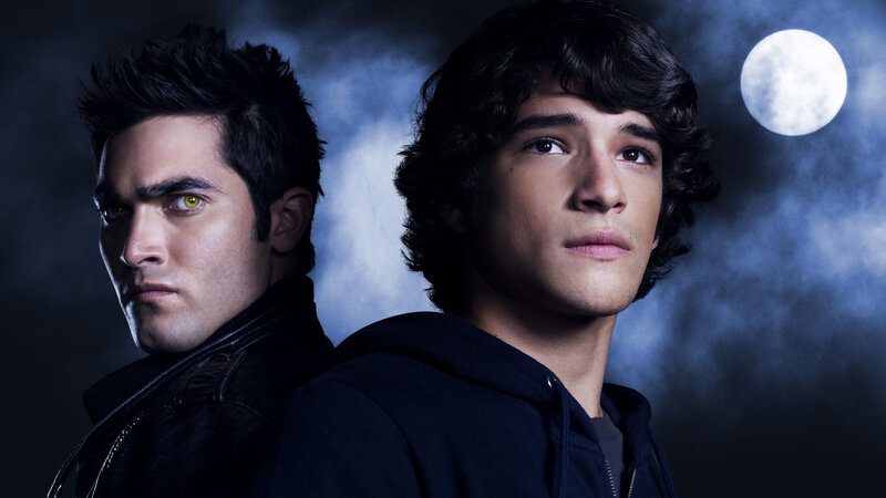 Two Young Men in Dark Clothing — Blue