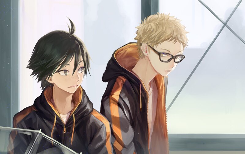 Two Young Men in Hoodies