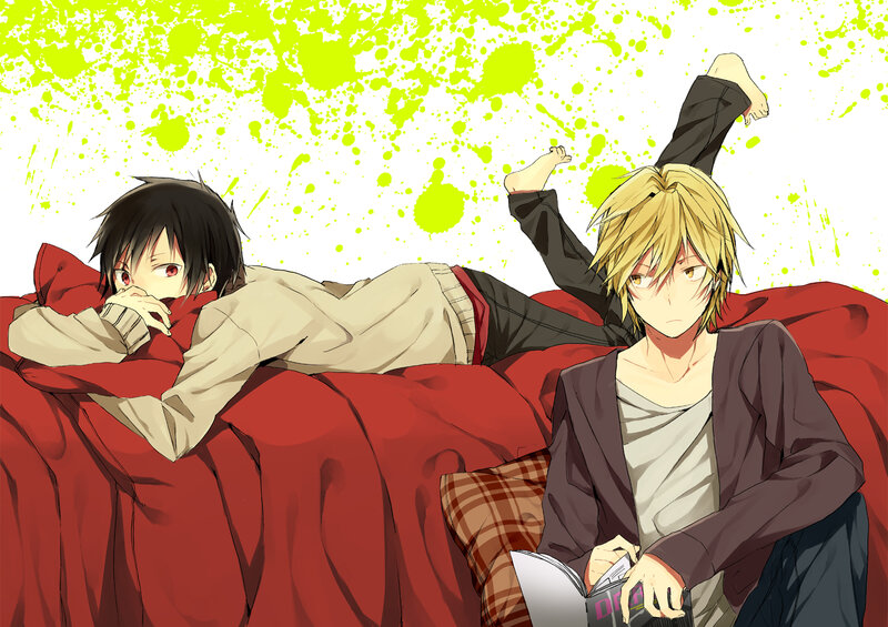Two Young Men on a Couch