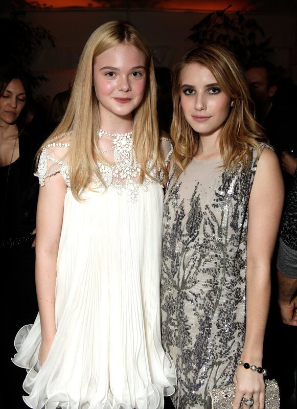 Two young women at an event
