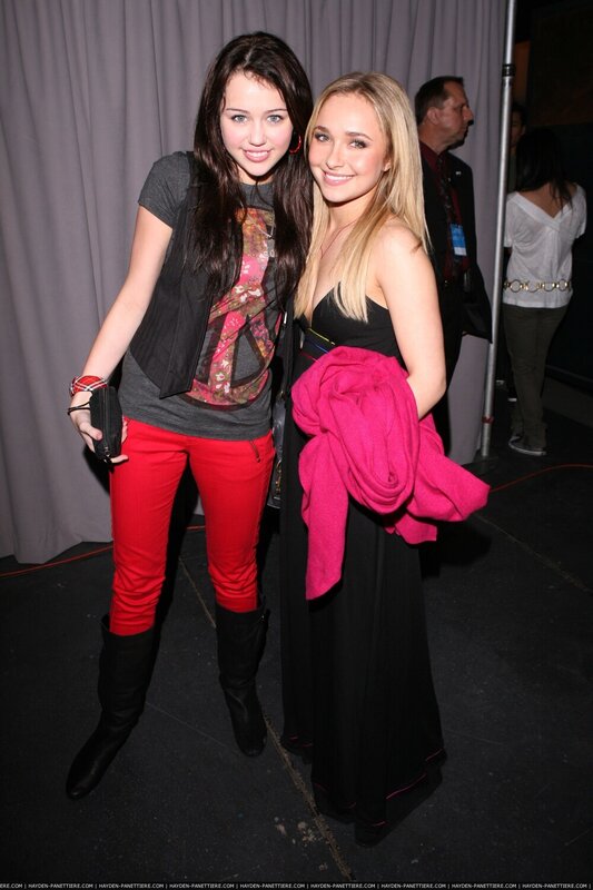 Two young women at an event