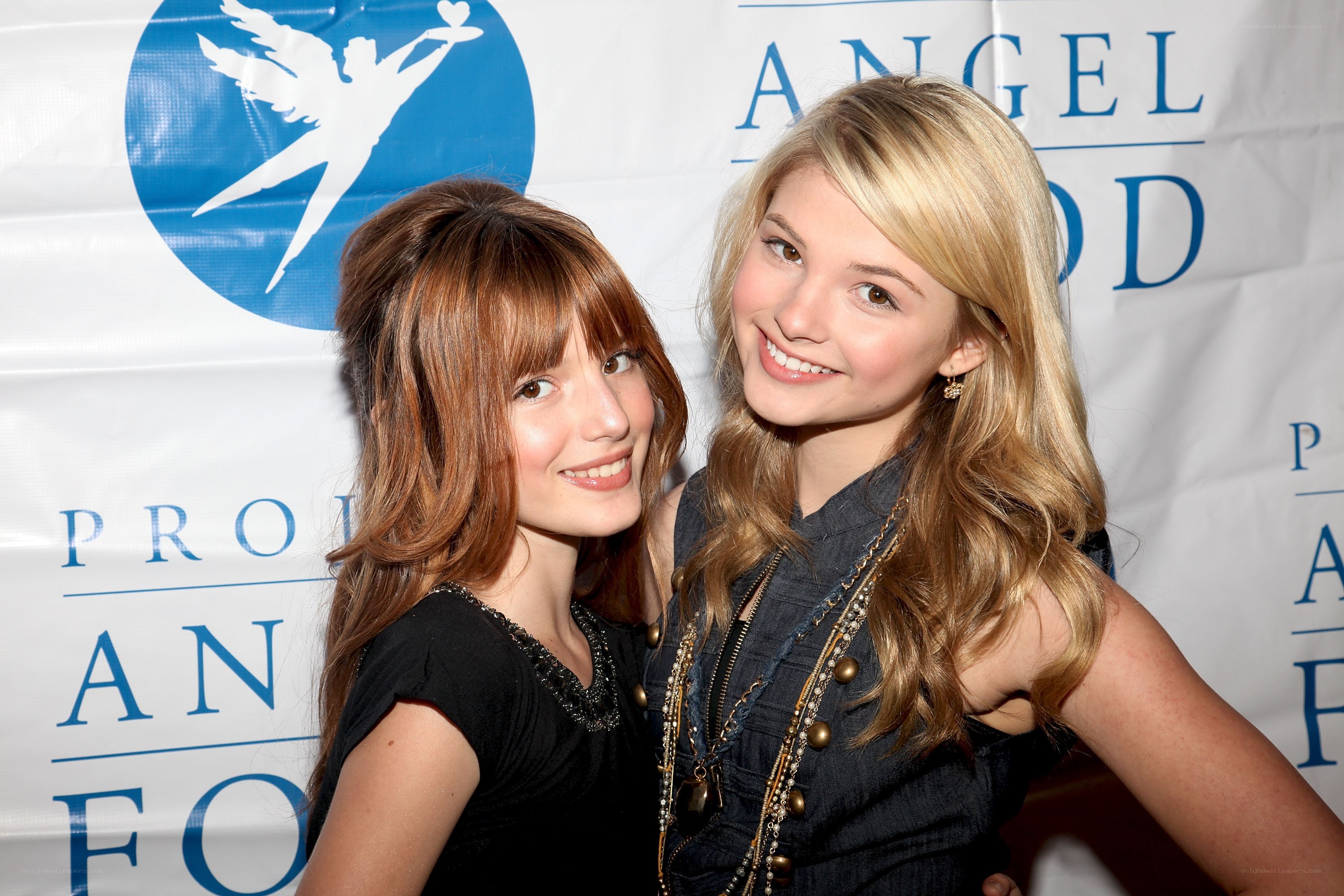 Two young women at event