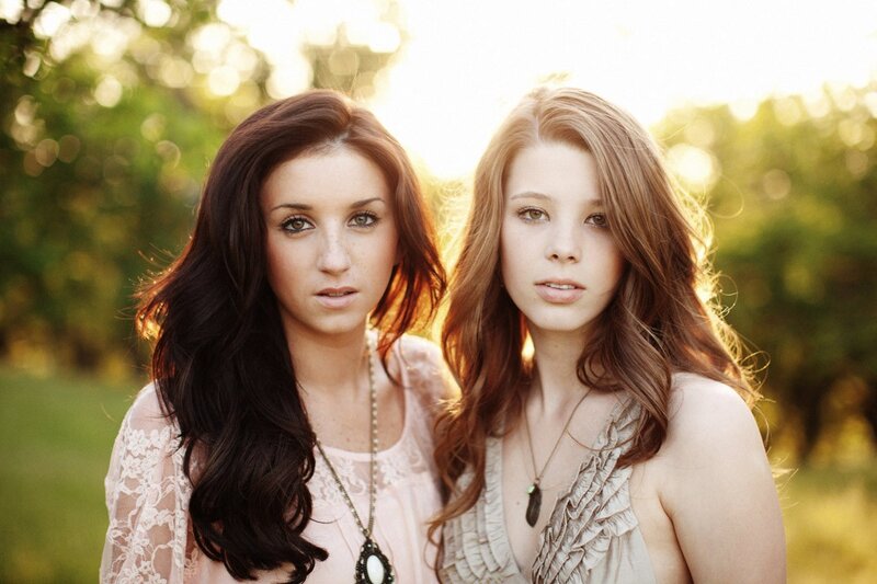 Two Young Women — Green