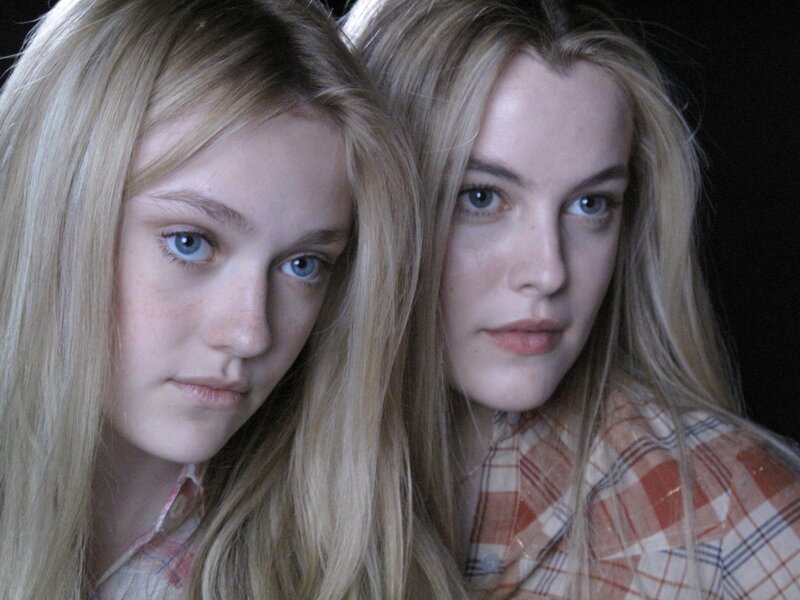 two young women in plaid shirts