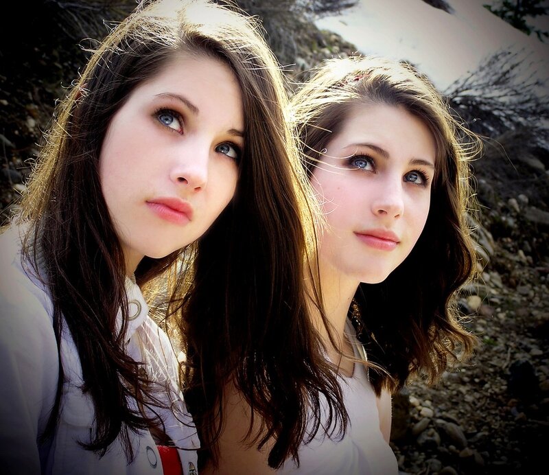 two young women in sunlight