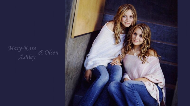 Two Young Women Sitting — Blue, Casual