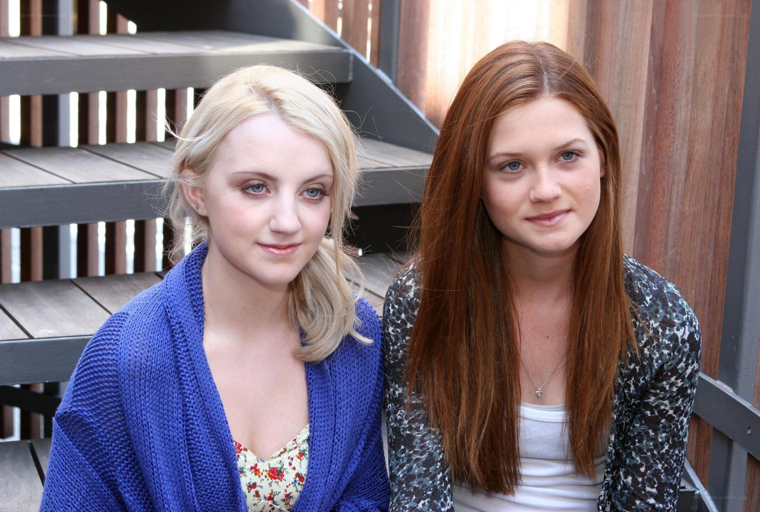 two young women sitting together