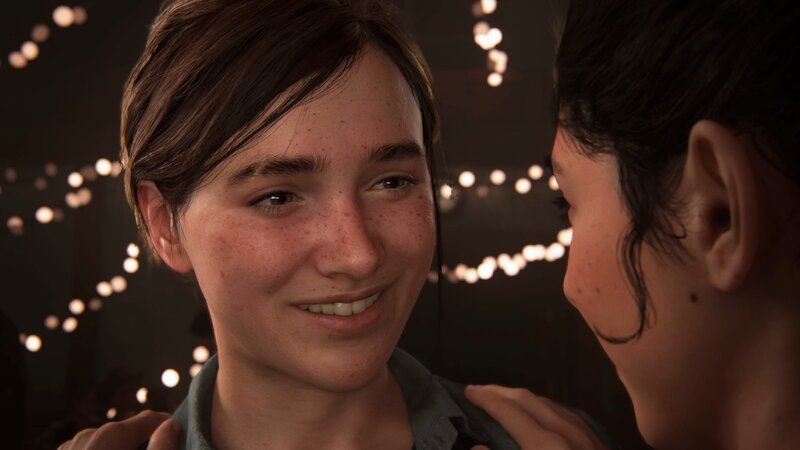 Two Young Women Smiling — Brown, Intimate