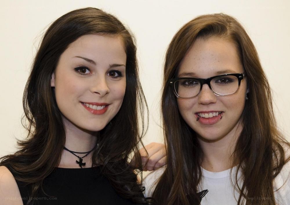 two young women smiling