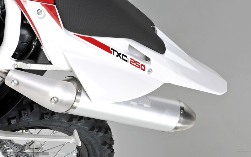 TXC 250 motorcycle rear