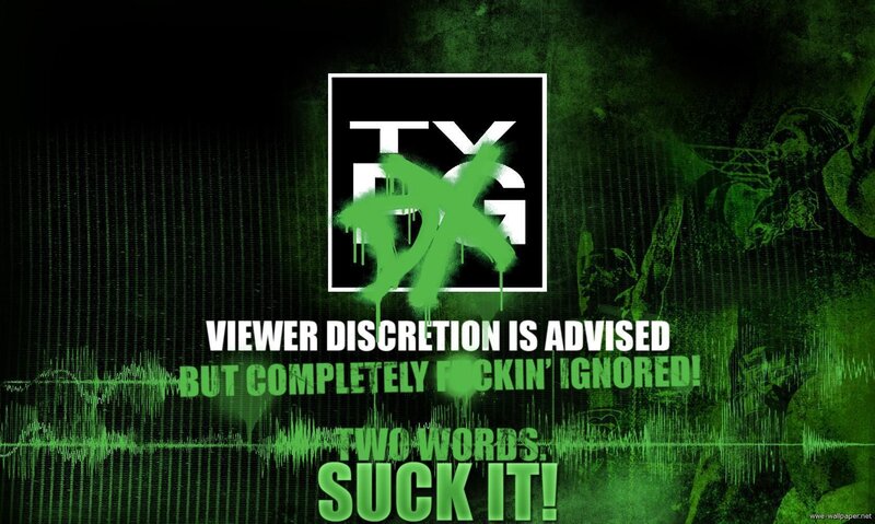 TXG logo with warning text