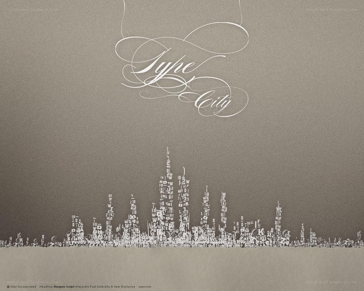 Type City Typography Art