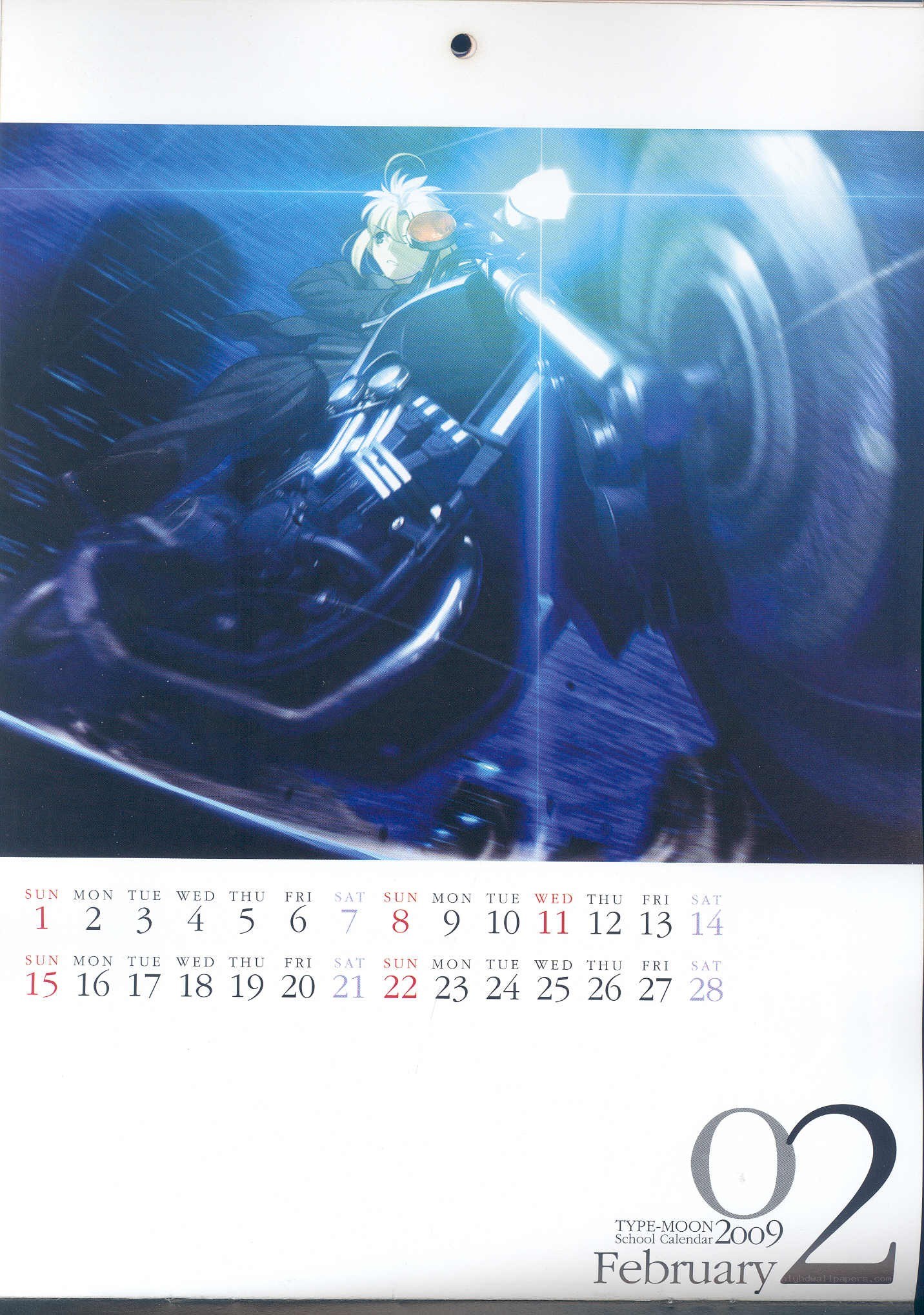 Type-Moon February calendar