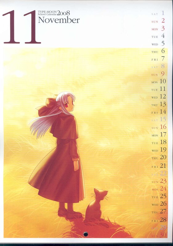 Type-Moon November calendar