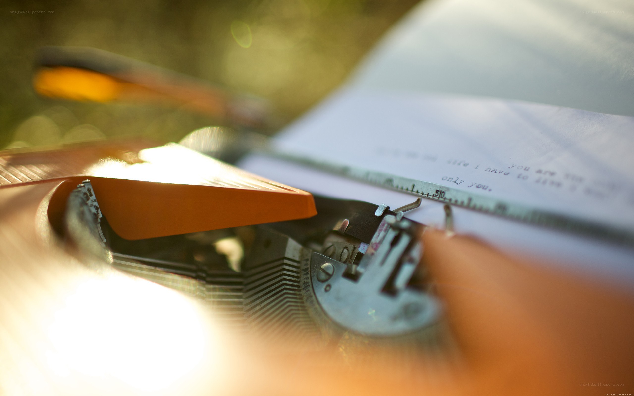 Typewriter with handwritten letter