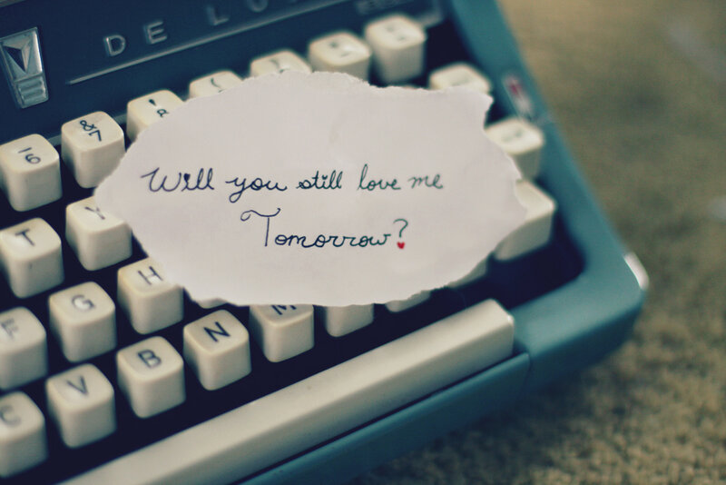 Typewriter with Note