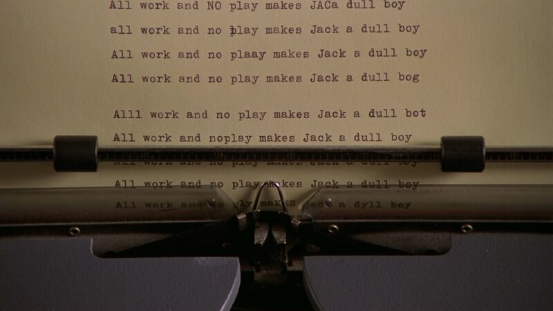 Typewriter with Typed Text — Gray
