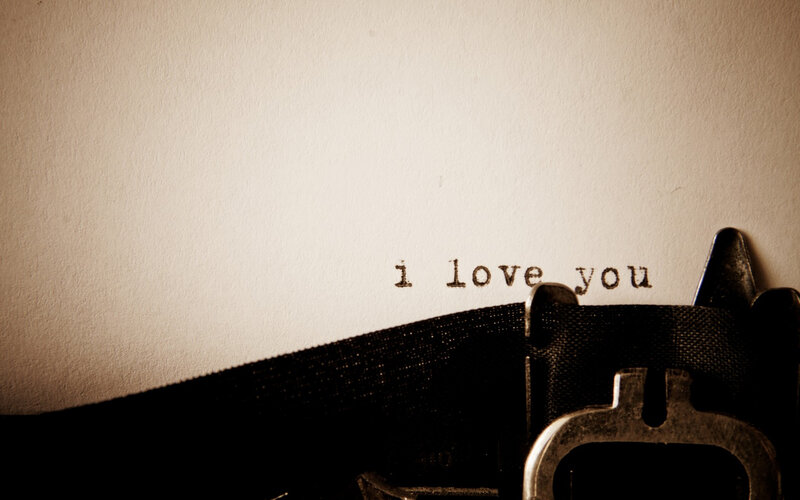 Typewriter with Typed Text