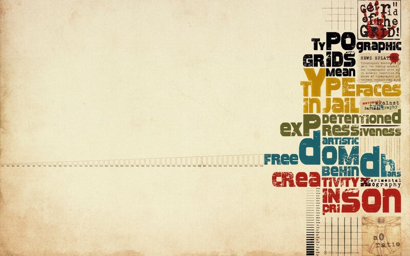 Typographic Design Collage