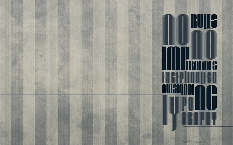 typography art with text design